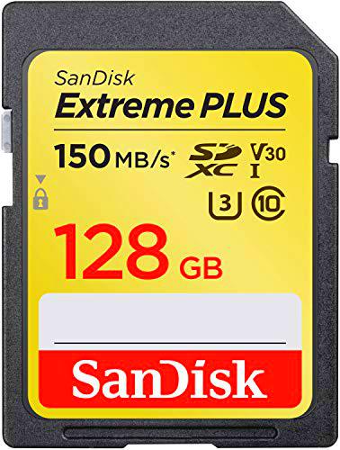 SanDisk Extreme Plus - Tarjeta de Memoria SDXC de 128 GB
