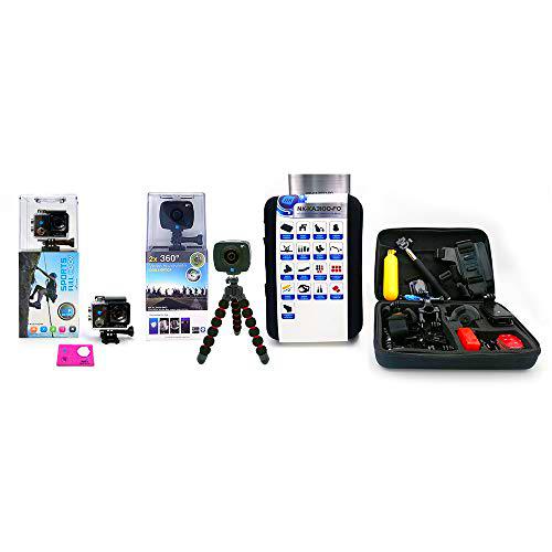 Pack 3 - NK-AC3056-FDR Cámara acción Alta definición FHD 1080P (Color) + NK AC3091-36D