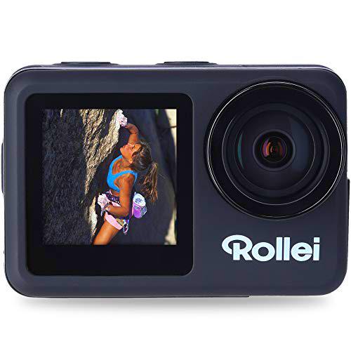 Rollei Action Cam 8s Plus - Cámara sumergible con pantalla selfie