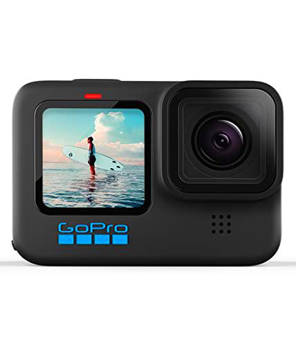 GoPro HERO10 Black - Cámara de acción a prueba de agua con LCD frontal y pantallas traseras táctiles