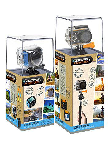 Discovery Adventures - Pack Sport Discovery 360º (visión Gran Angular + WiFi) + cámara Full HD (con WiFi Incorporado) [5 años de garantía]