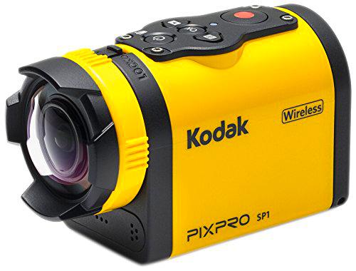 KODAK - Cámara de acción Full HD 1080p, Color Amarillo y Negro