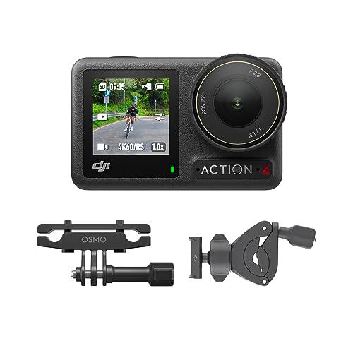 Pack de Ciclismo en Carretera DJI Osmo Action 4 - Cámara para bicicletas con correa 360º para la muñeca para ciclistas