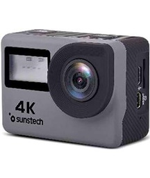Sunstech Adrenaline4K - Cámara Deportiva 4K, Color Gris