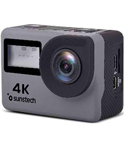 Sunstech Adrenaline4K - Cámara Deportiva 4K, Color Gris