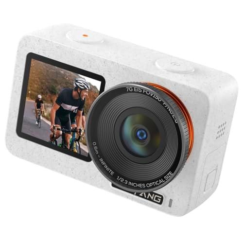 WOLFANG Seeker One Action CAM, 4K 60FPS Pantalla a Color de Doble Pantalla