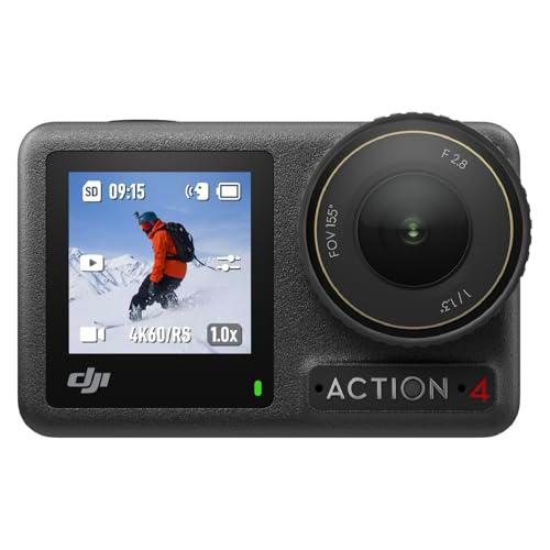 DJI Pack Esencial Osmo Action 4 - Cámara de acción Sumergible 4K/120 fps con un Sensor de 1/1.3 Pulgadas