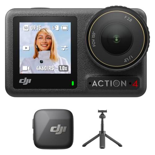 DJI Pack Estándar Osmo Action 4 + Mic Mini Transmisor (Infinity Black) + Minibrazo Extensible Osmo Action