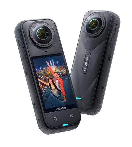 Insta360 Paquete estándar X5: cámara de acción de 360 Grados 8K con Triple Potencia AI y Lentes reemplazables con Funda de Transporte