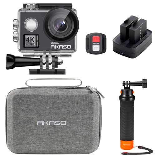 AKASO V50 Elite Cámara Deportiva 4K 60FPS Kit de asa Flotante