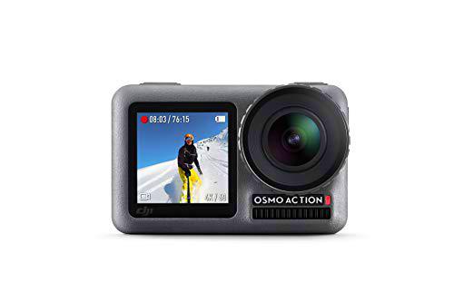 DJI Osmo Action Cam - Cámara digital con 11m Pantalla dual Resistente al agua 4K HDR-Video 12MP 145 º Cámara angular