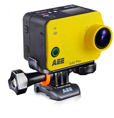 AEE S40 - Videocámara Deportiva Full HD de 8 MP, Color Amarillo