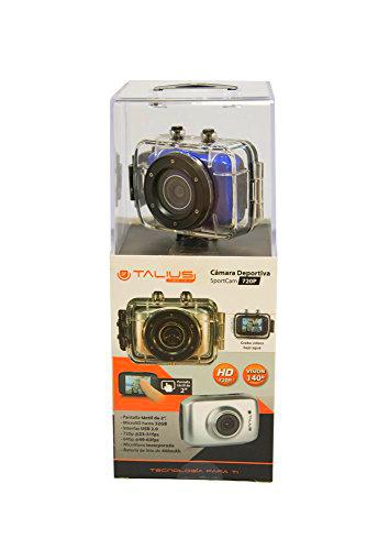Talius SportCam720P - cámara deportiva, batería 440mAh, color azul