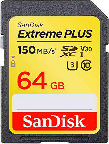 SanDisk Extreme Plus - Tarjeta de Memoria SDXC de 64 GB